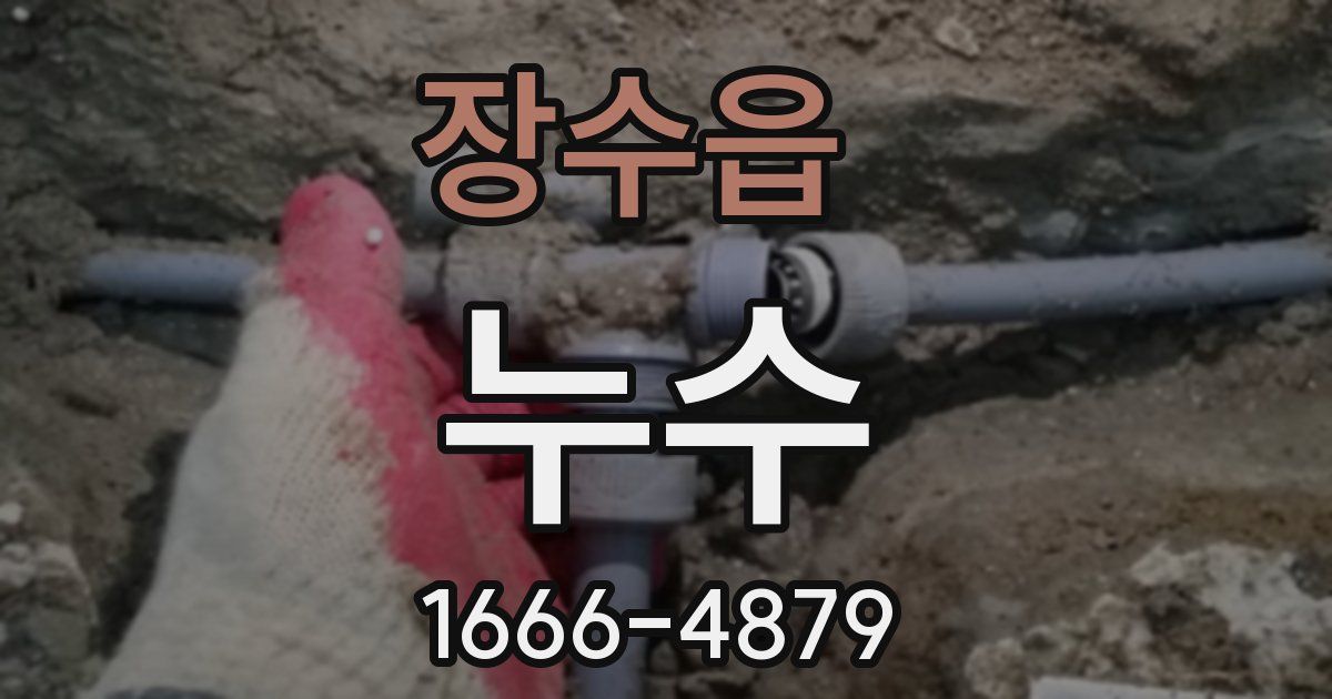 장수읍 누수