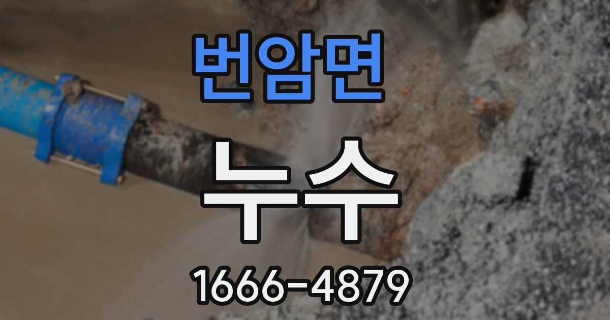 번암면 누수