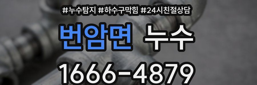 번암면 누수