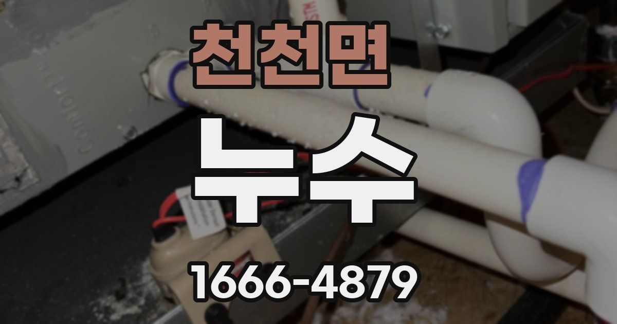 천천면 누수