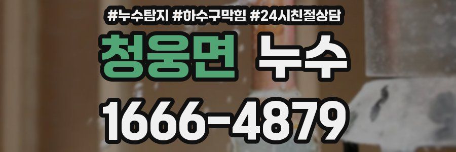 청웅면 누수