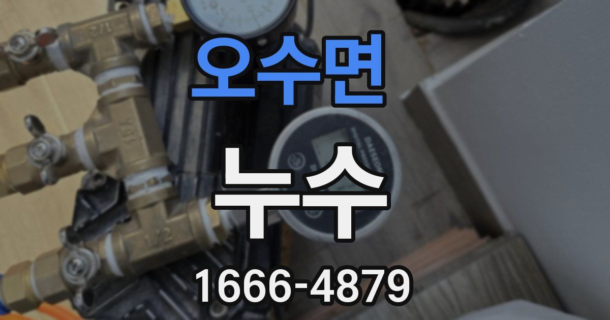 오수면 누수