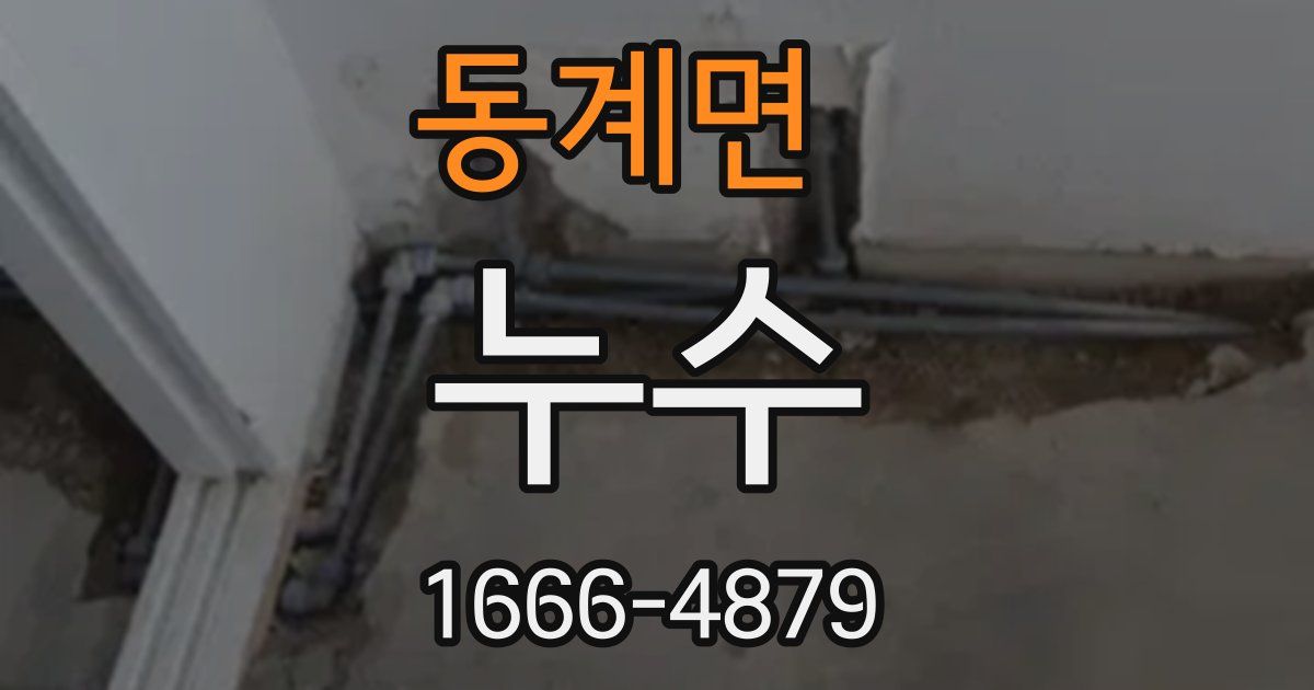 동계면 누수