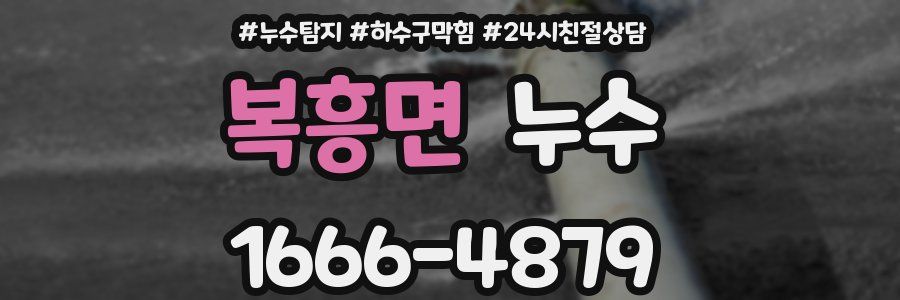 복흥면 누수