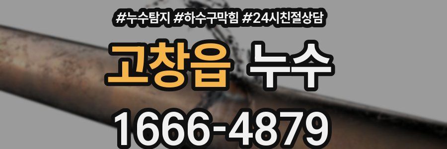 고창읍 누수