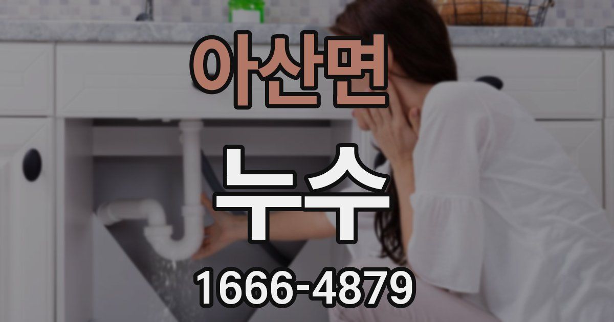 아산면 누수