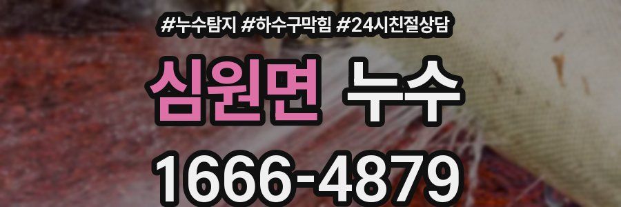 심원면 누수