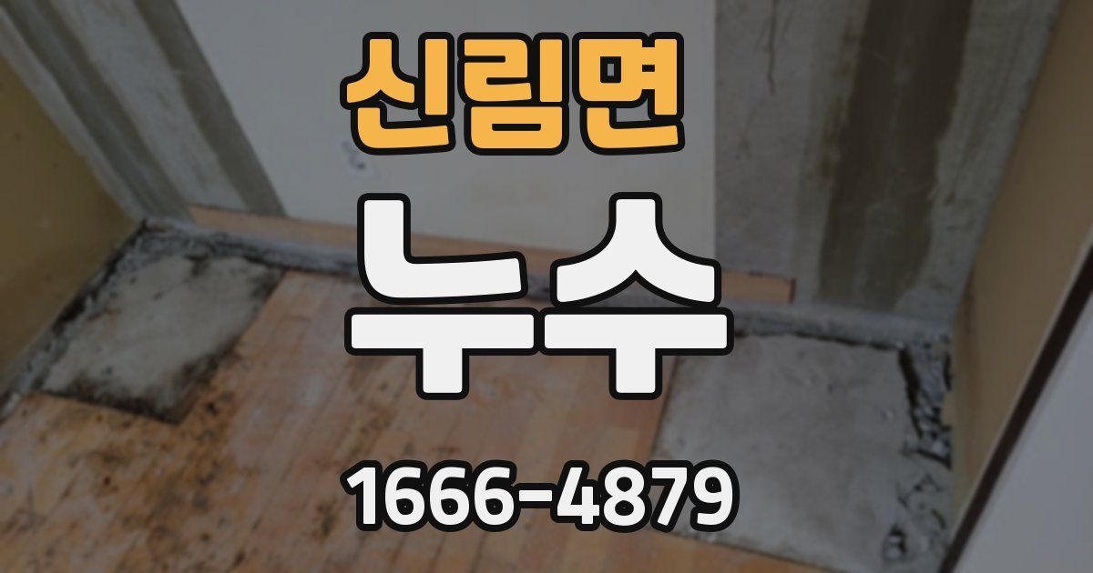 신림면 누수