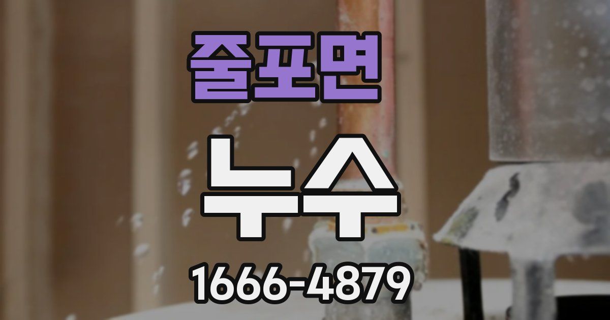 줄포면 누수