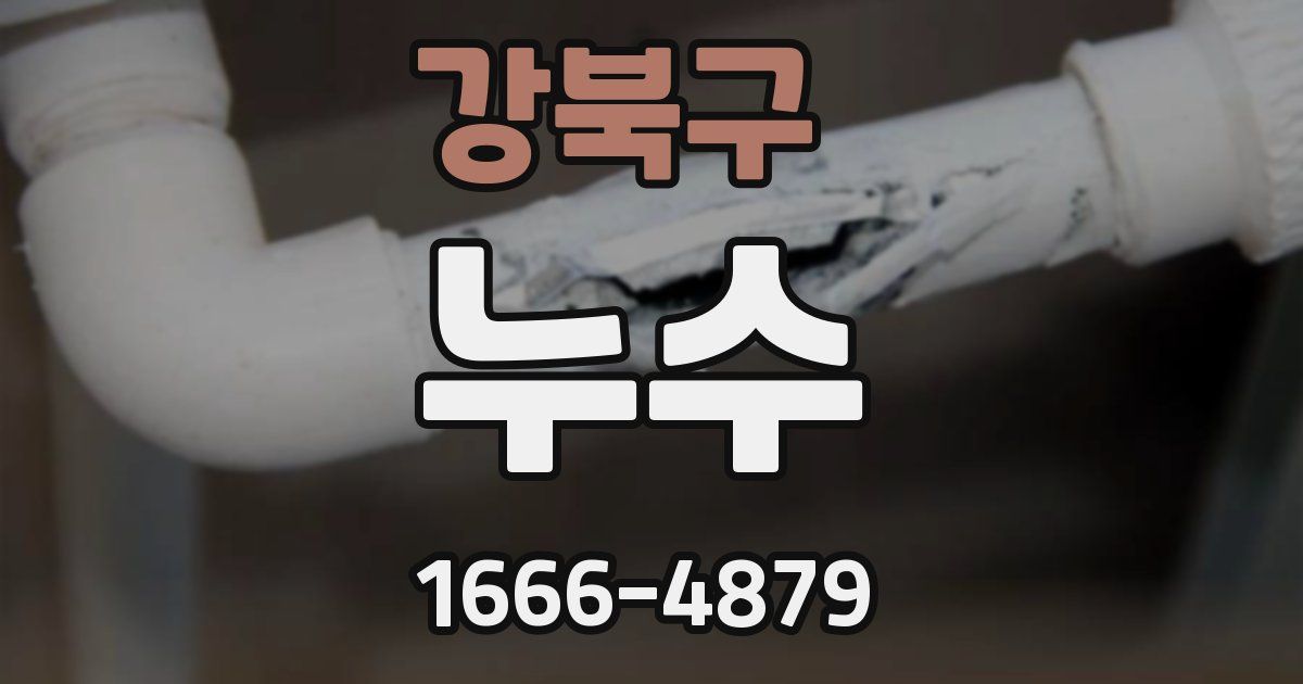 강북구 누수