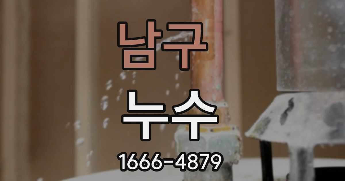 남구 누수