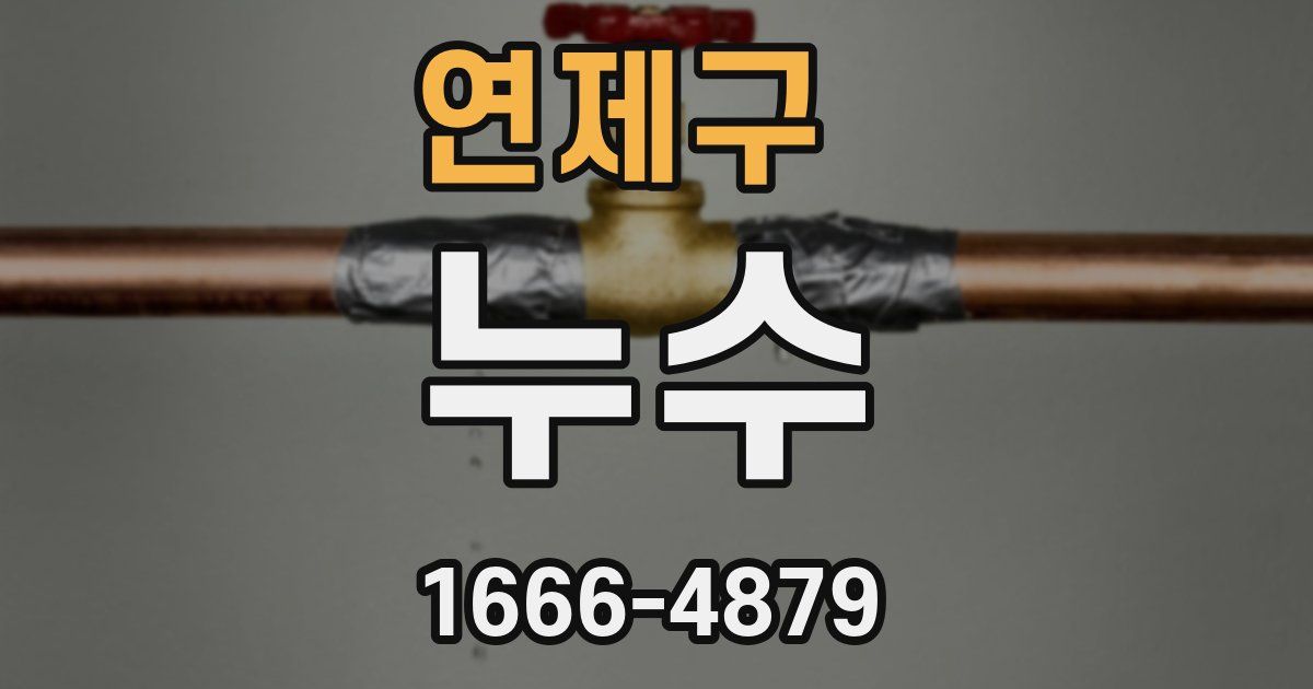연제구 누수