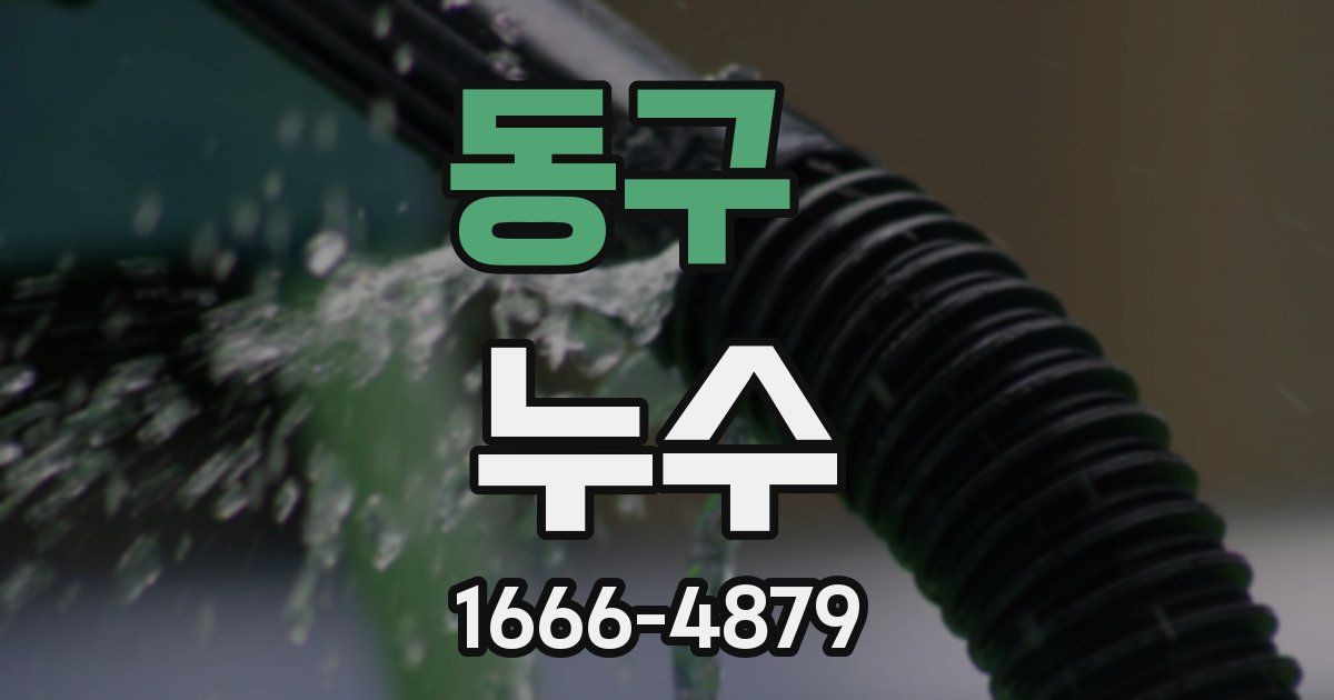동구 누수