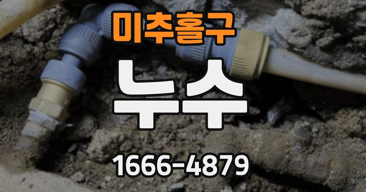 미추홀구 누수