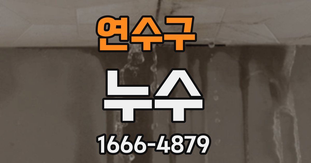 연수구 누수