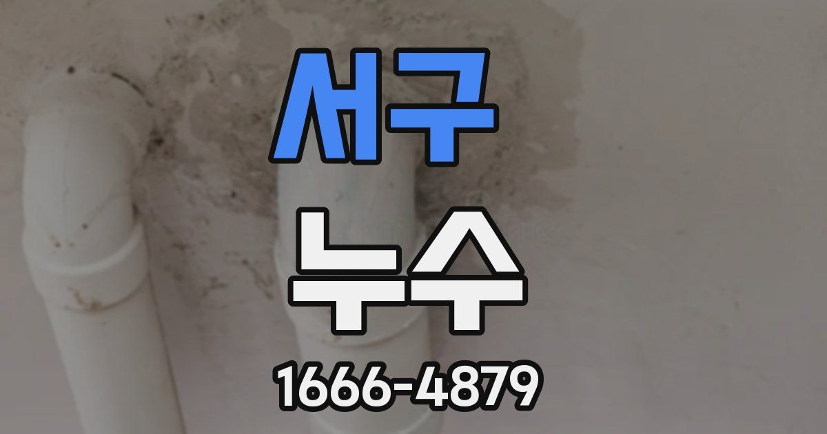 서구 누수