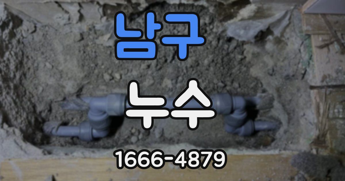 남구 누수
