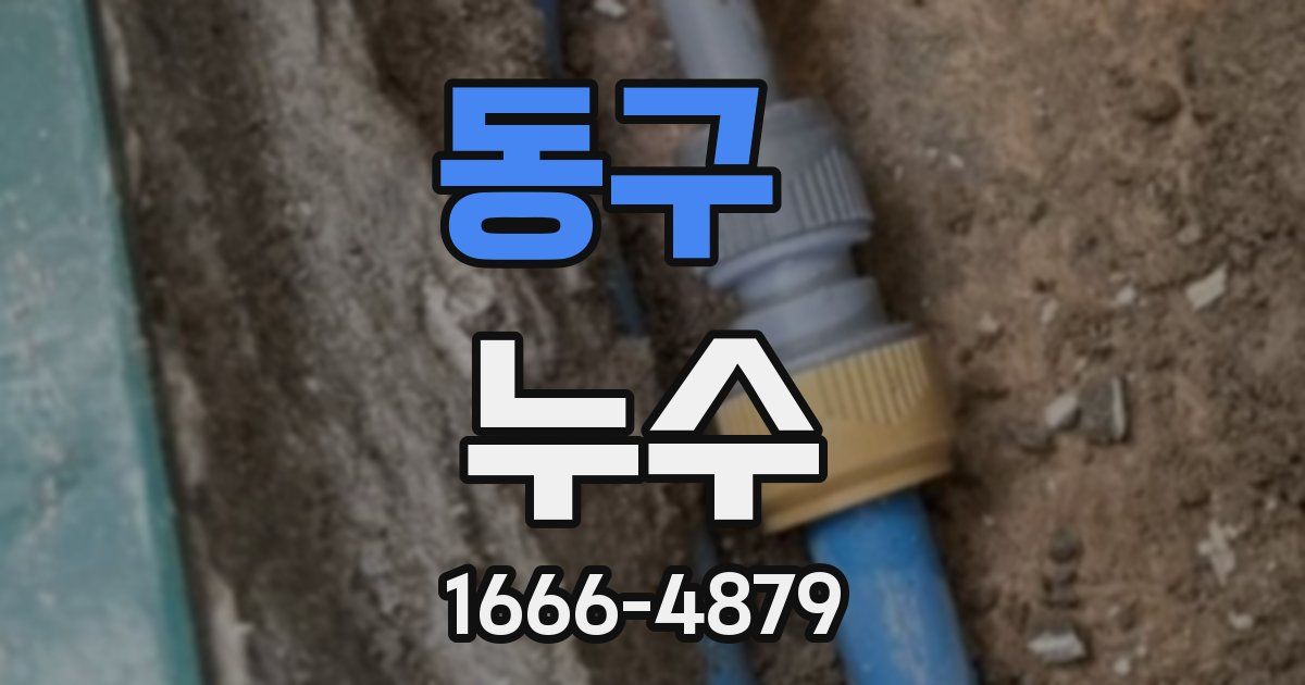 동구 누수