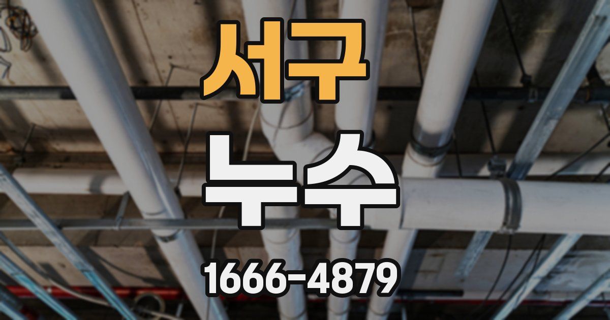 서구 누수