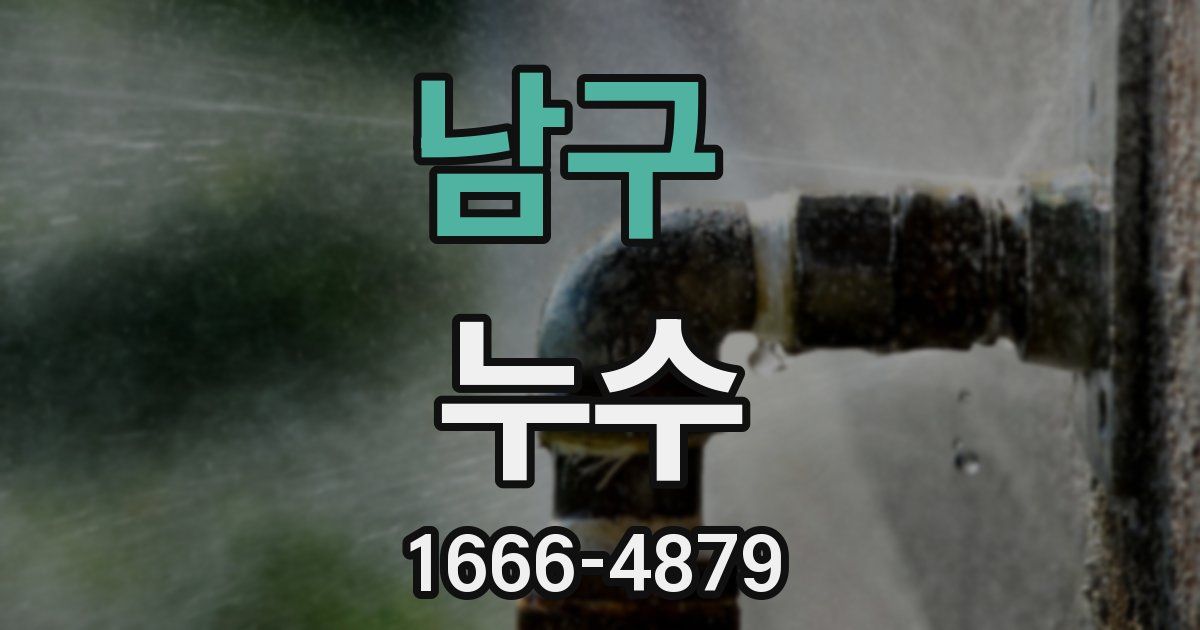 남구 누수