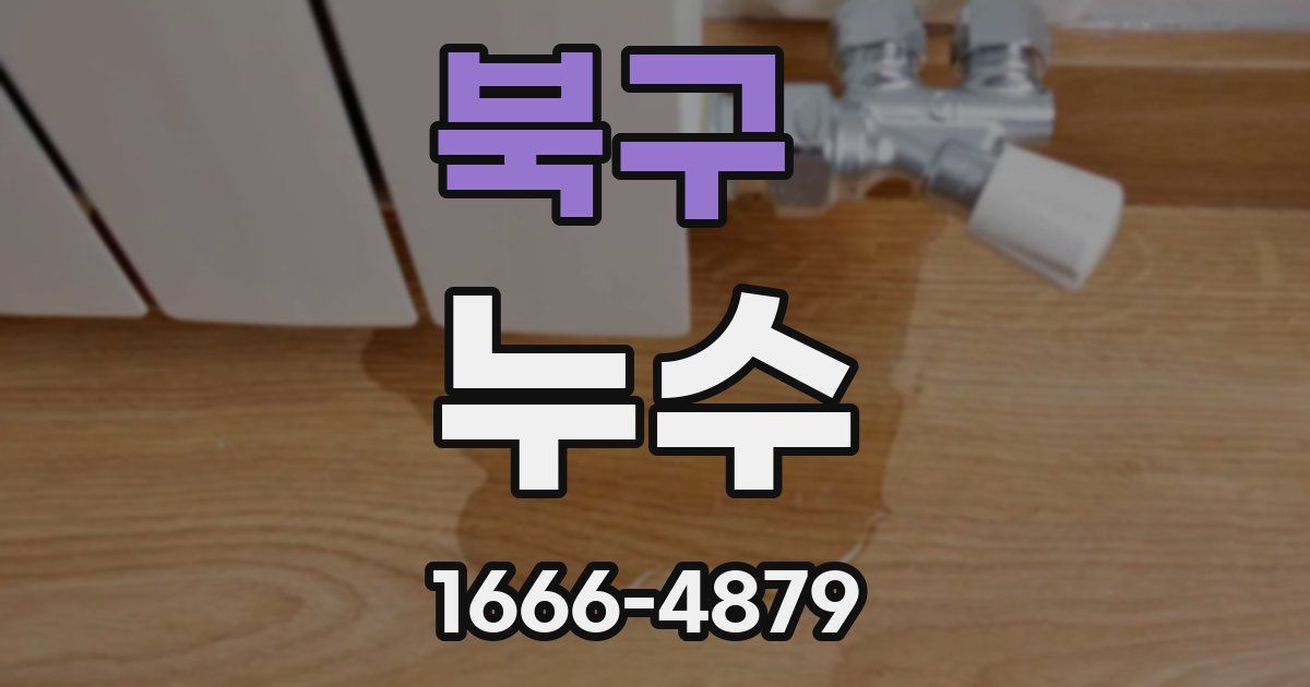 북구 누수