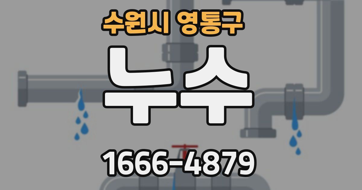 수원시 영통구 누수