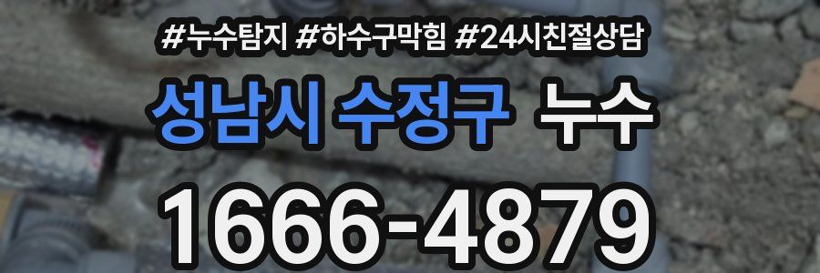 성남시 수정구 누수