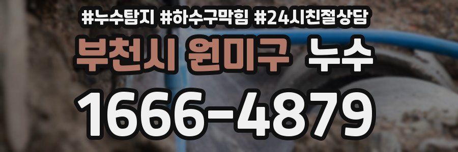 부천시 원미구 누수