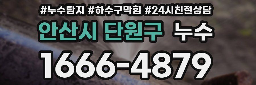 안산시 단원구 누수