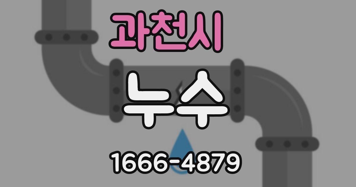 과천시 누수