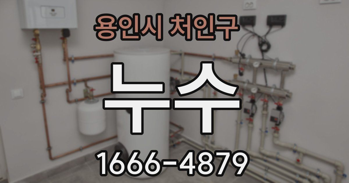 용인시 처인구 누수