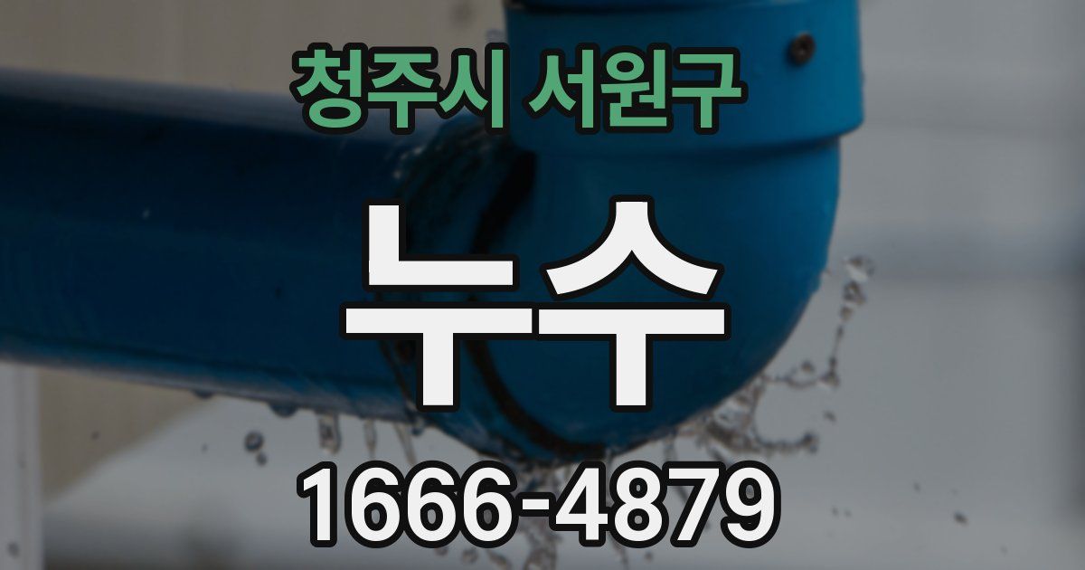 청주시 서원구 누수