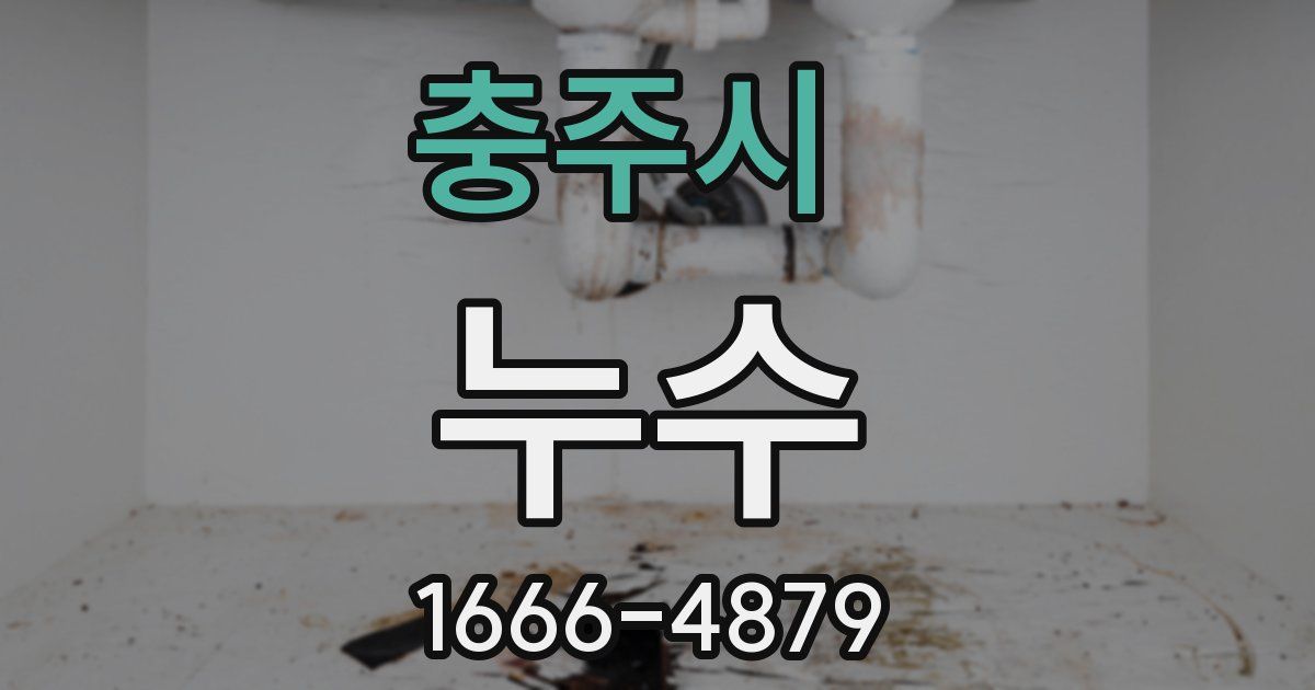 충주시 누수