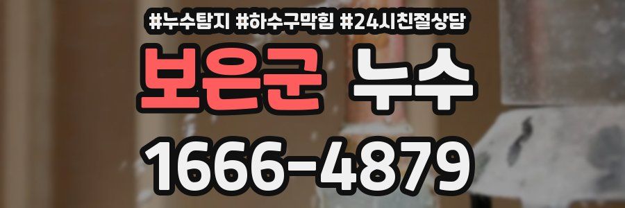 보은군 누수