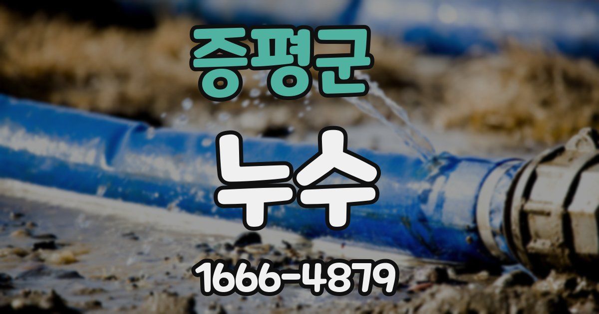 증평군 누수