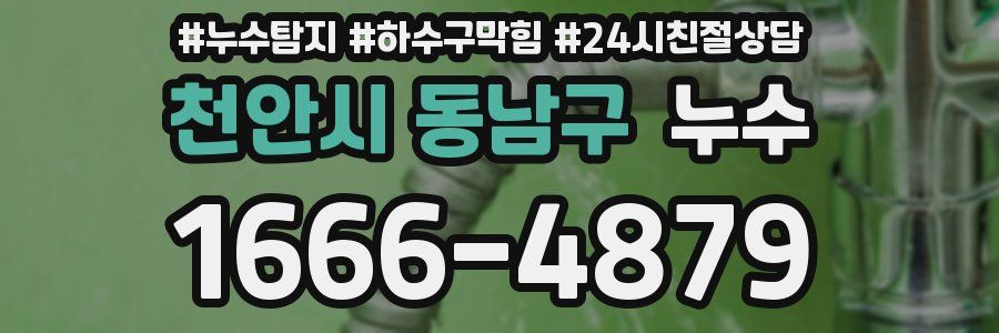 천안시 동남구 누수