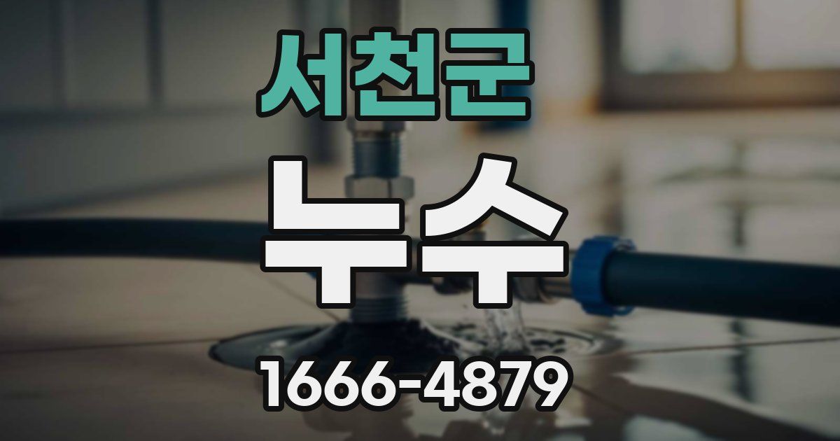 서천군 누수