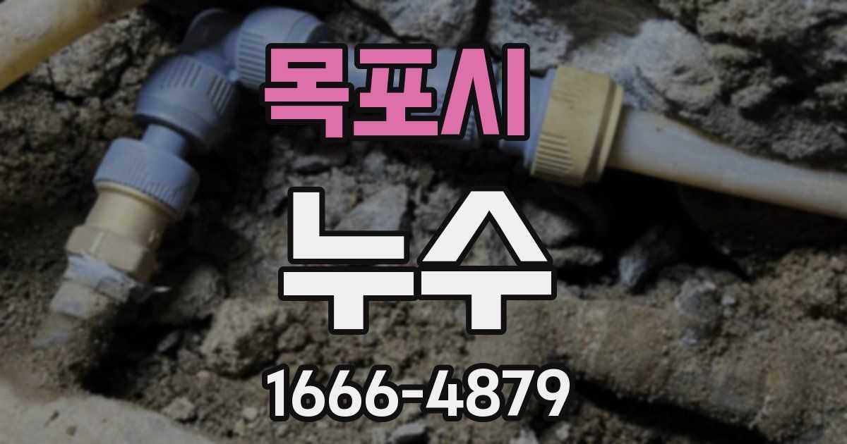 목포시 누수