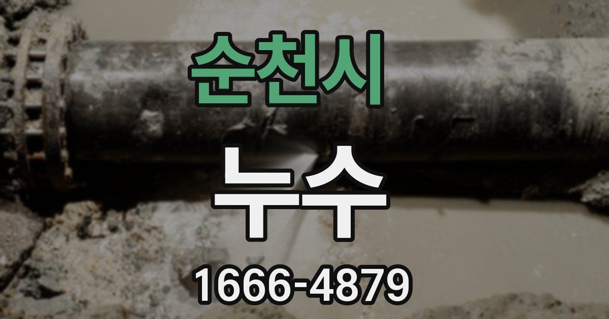 순천시 누수