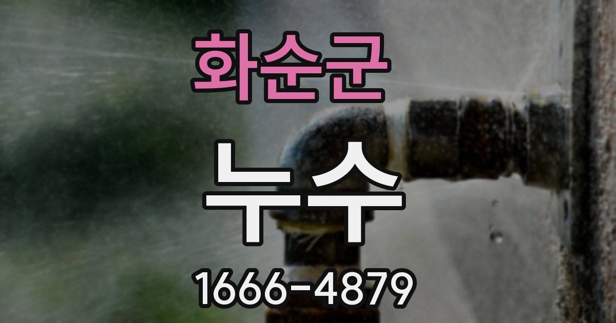 화순군 누수