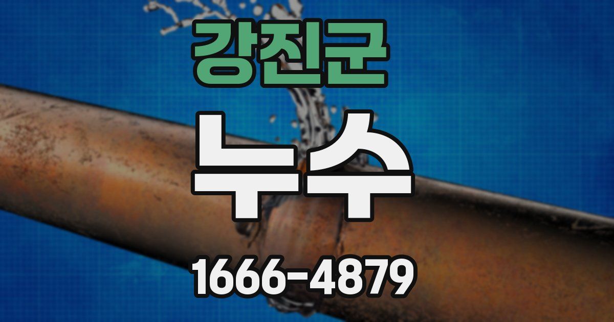 강진군 누수