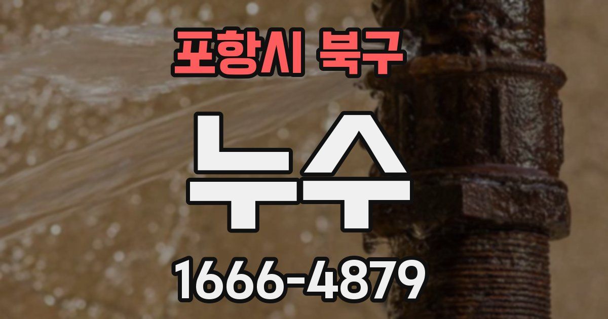 포항시 북구 누수