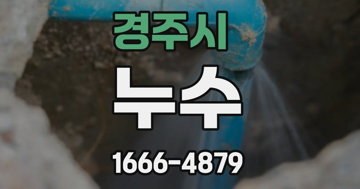 경주시 누수
