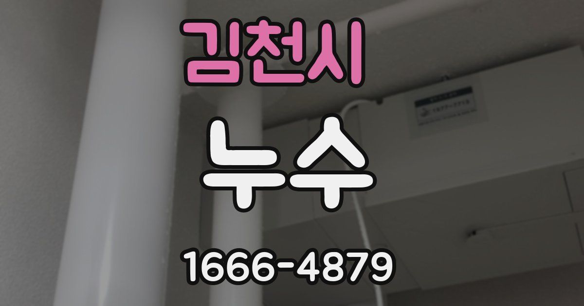 김천시 누수