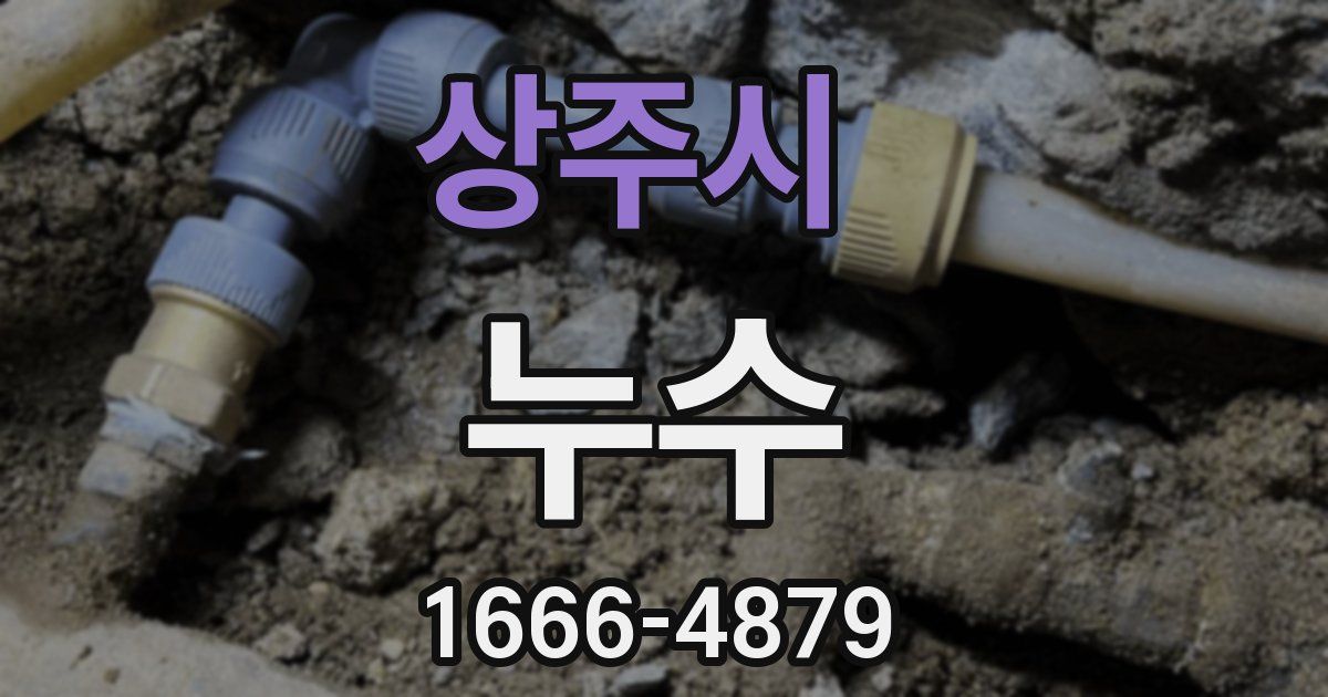 상주시 누수