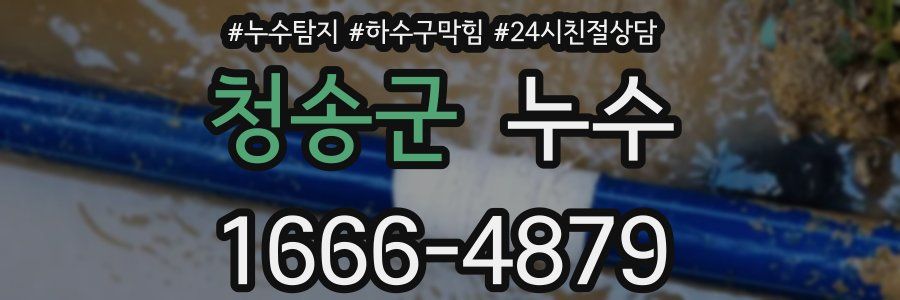 청송군 누수