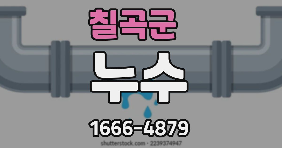 칠곡군 누수