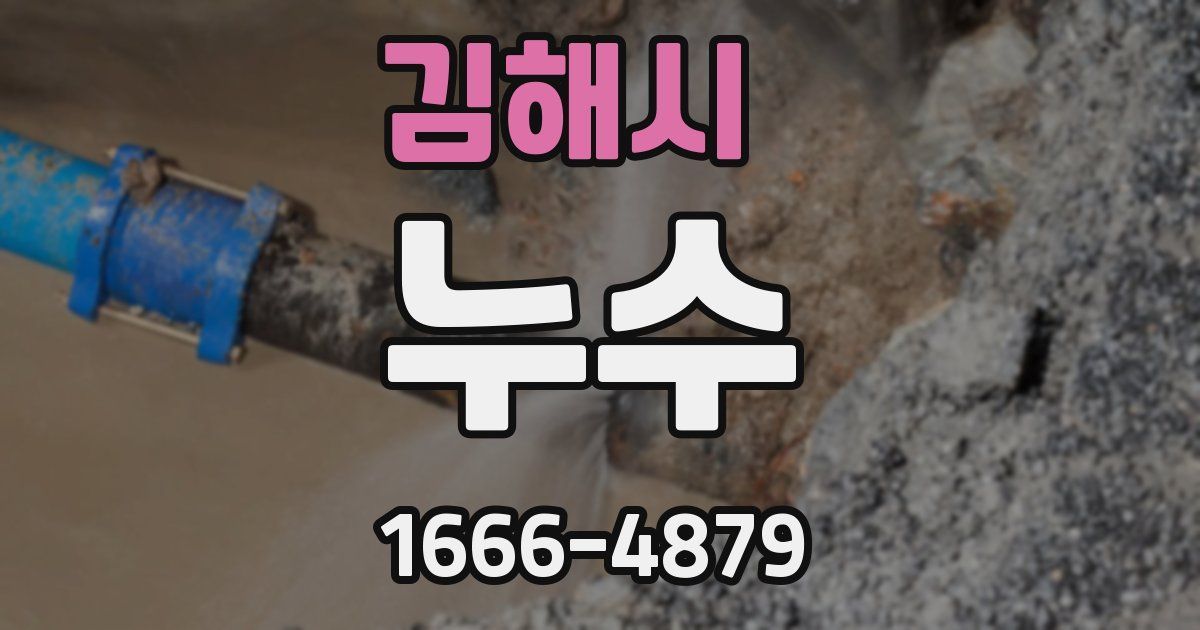 김해시 누수