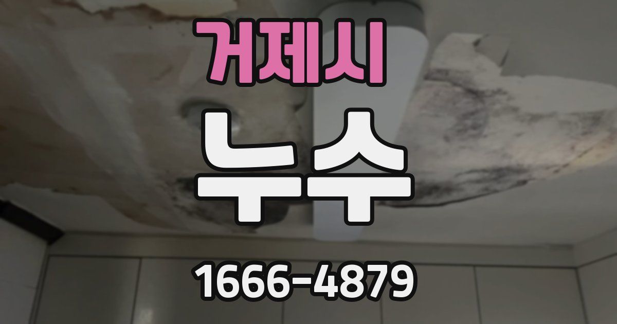 거제시 누수