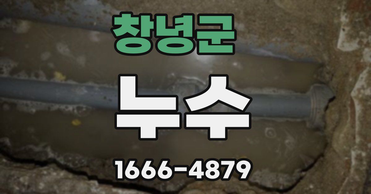 창녕군 누수
